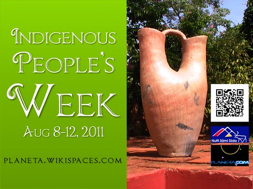 Indigenous People's Week poster, August 8-12, 2011