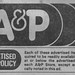 A&P Ad, 1978