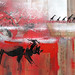 Midnight Patrol _ 50 x 90 cms _ Acryl and Serigrafie on Canvas - sold/verkauft