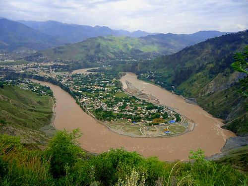 Arial View of Muzaffarabad
