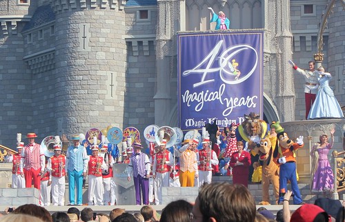 Walt Disney World 40th anniversary celebration at Magic Kingdom