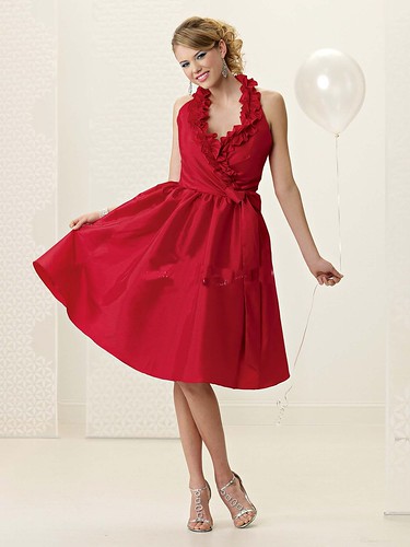 red sexy neck long with dress deep fuchsia ini skirt line v dresses short bridesmaid taffeta cheap halter wholesale 2011 a