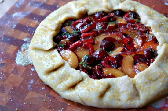 Apricot & Cherry Galette