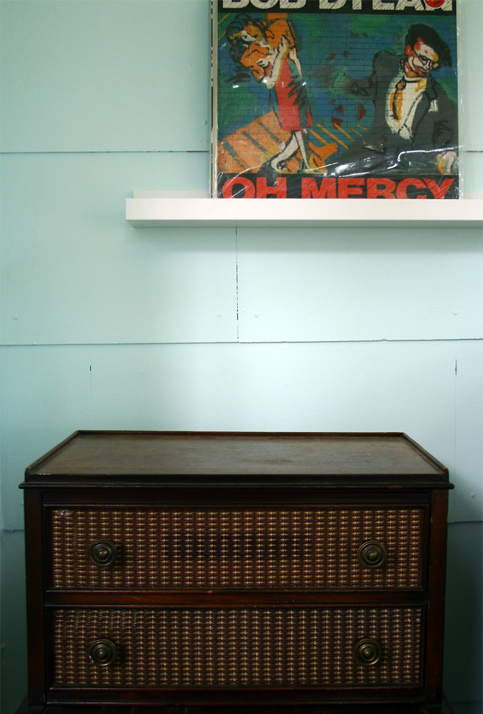 Vintage console record player