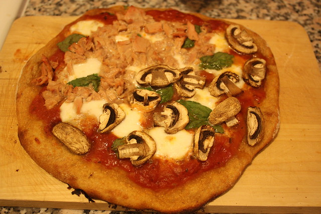 Tuna Mushroom Pizza
