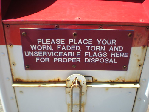 Flag box in Redgranite, WI