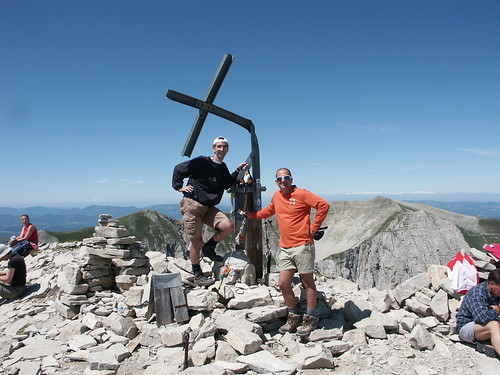 Emiliano e Maurizio sulla vetta del Monte Vettore (foto di maury.it)