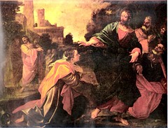 Ludovico Carracci (+1619), Cristo y la mujer cananea.