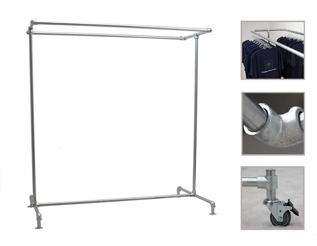 Freestanding Clothing Rack - Double