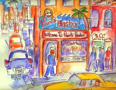 San Diego Watercolors, 1960s scenes...