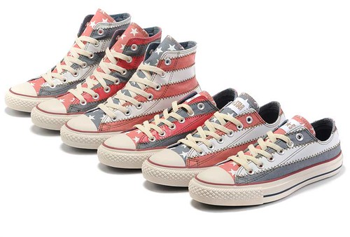 converse with american flag
