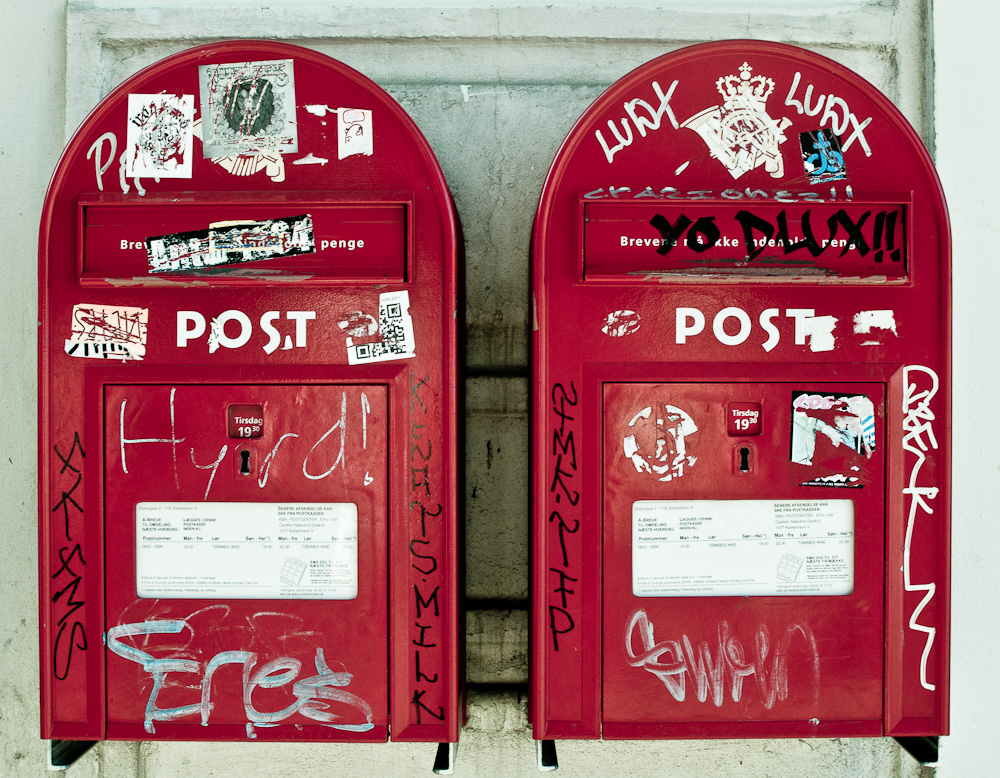 309/365 Los buzones postales de Copenhague