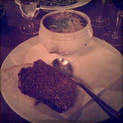 L'Gueuleton's French Onion Soup and Brown Bread