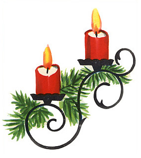 Wrought Iron Candle-Holder Duo