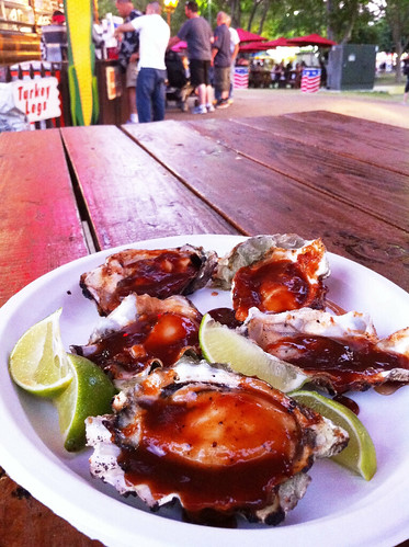 BBQ oysters at Alameda Fairgrounds