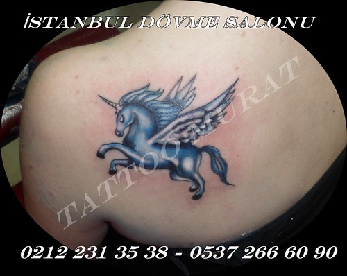 Kanatlı at dövmesi unicorn tattoo pegasus dövmesi renkli omuz dövmesi - a  photo on Flickriver