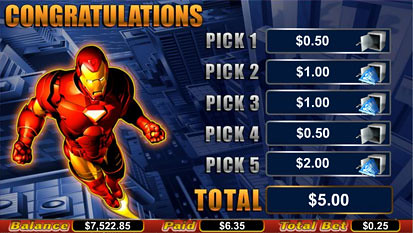 Iron Man bonus game