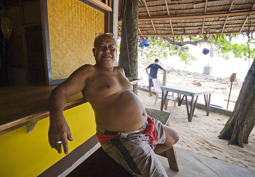 Restaurant owner at Ya Nui Beach