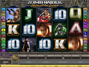 Tomb Raider Secret of the Sword Slot Machine