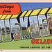 Greetings from Muskogee, Oklahoma, "Indian Capitol of the World" - Large Letter Postcard