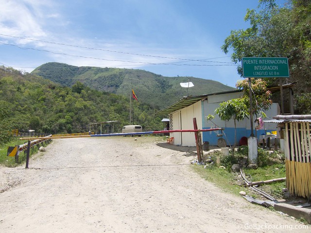 The Ecuador-Peru border at La Balsa (as viewed from Ecuadorian side)
