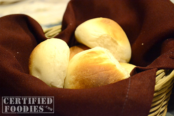 Freshly made bread is served to every table at Mario's