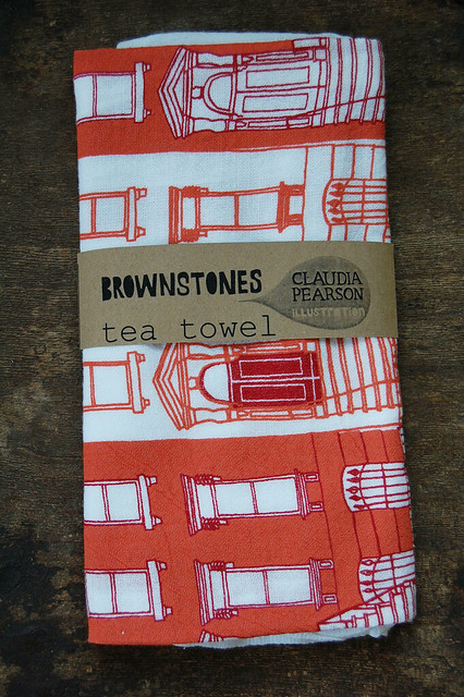 Brownstone Tea Towel