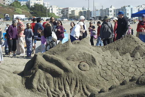 Ocean Beach sandcastle contest