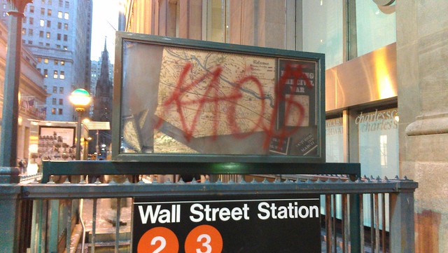 Subway ads replaced and fake vandalized