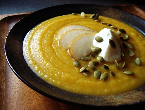 Spiced Squash, Fennel, and Pear Soup