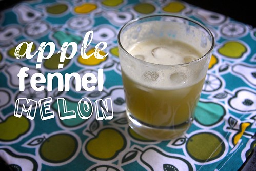apple fennel melon juice