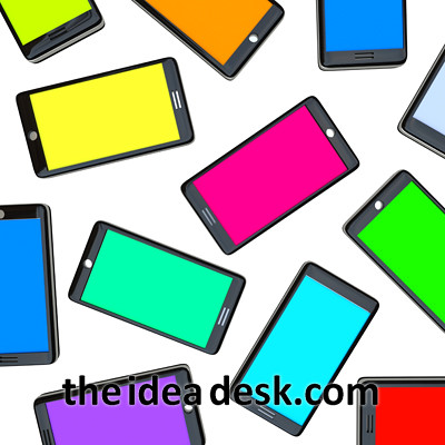 Smart Phones - Array of Colored Screens