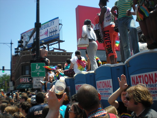 In the streets; Pride Parade Chicago, 2011