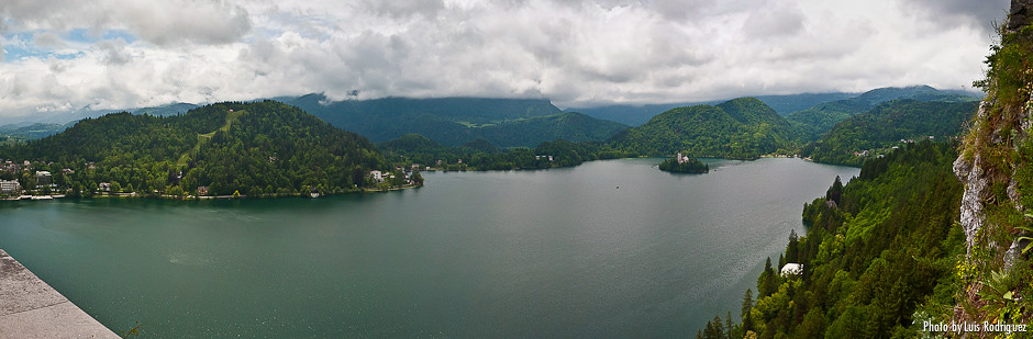 Panorámica del lago Bled en Eslovenia