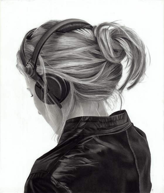 dibujos de mujeres vistas desde la espalda