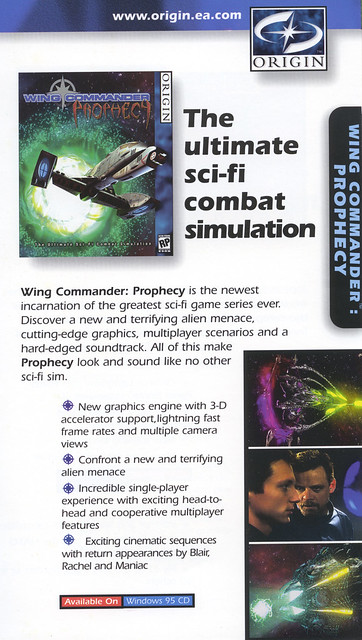 Ultima Online: Charter Edition: Wing Commander Prophecy Ad from Catalog