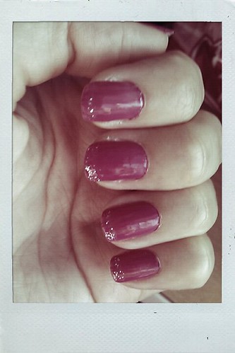 glittered nails