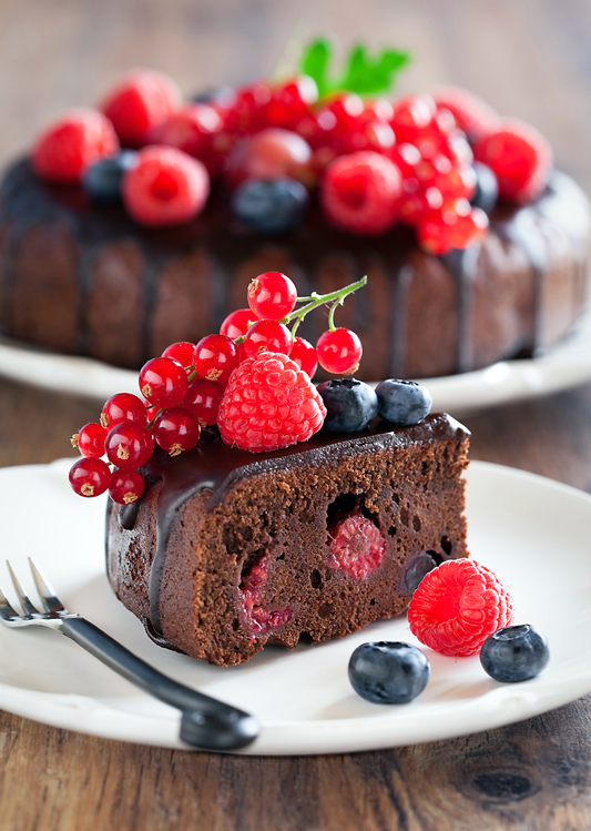 Chocolate Cake with berry