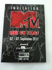 Invitation MTV: IFA Berlin (trendwerk77)