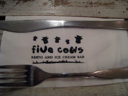 five cows