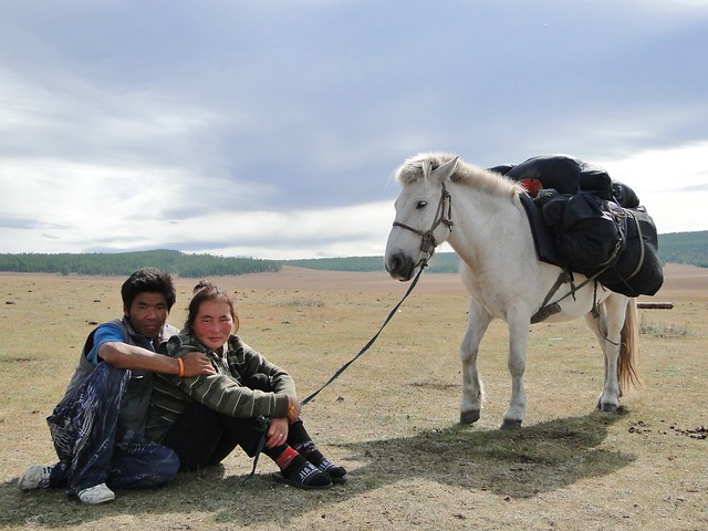 Mongolia nomadic family