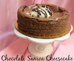 Chocolate Samoa Cheesecake small