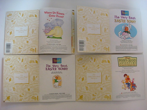 4 Little Golden Books Disney Winney Pooh Hippo Kisses