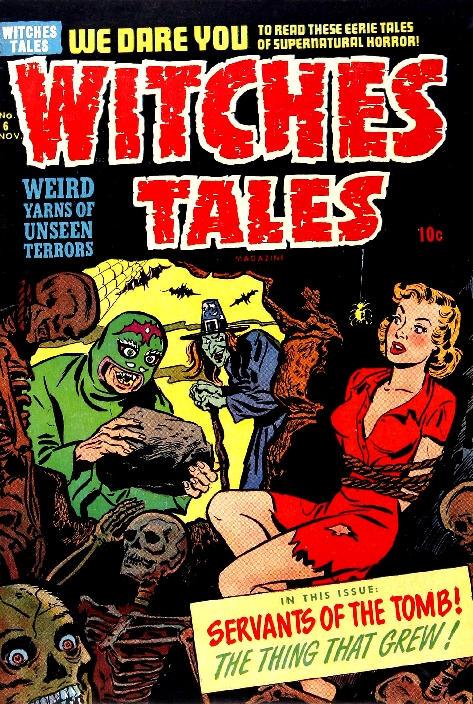 Witches Tales #6, Al Avison Cover (Harvey, 1951