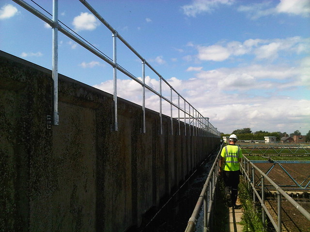 Kee Klamp Railing at Canwick Sewage Treatment Works