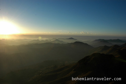 sunrise from Mt Sinai