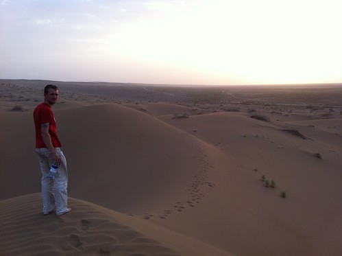 Jamie on Persian dunes