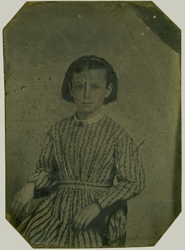 Tintype Girl in dress