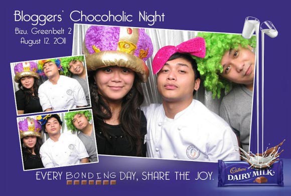 Team Certified Foodies at the Cadbury photo booth!