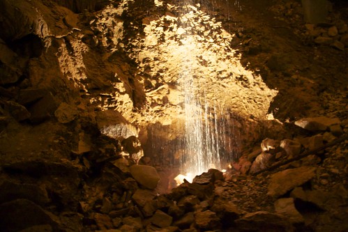 Waterfall in the cave
